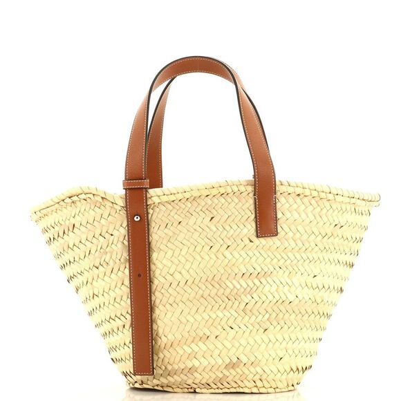 Loewe Basket Tote Raffia Medium Neutral - Picture 3 of 6